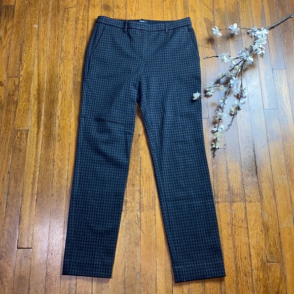 Theory #477 Tailored Trousers Houndstooth Twill Pants - Picture 7 of 10